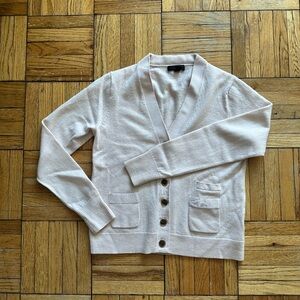 J. Crew Light Pink Cardigan Sweater